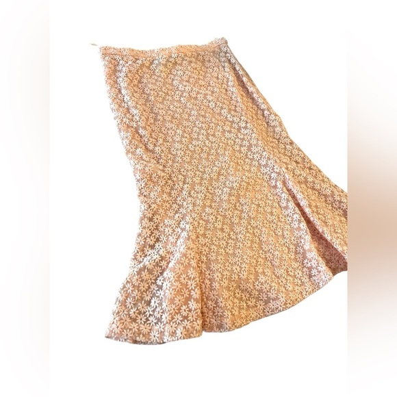 Moschino Cheap and Chic Pink Embroidered Floral Skirt - NWT - Size 4 - Picture 2 of 7